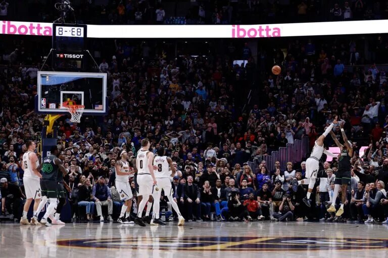 The Timberwolves beat the Nuggets in double overtime.