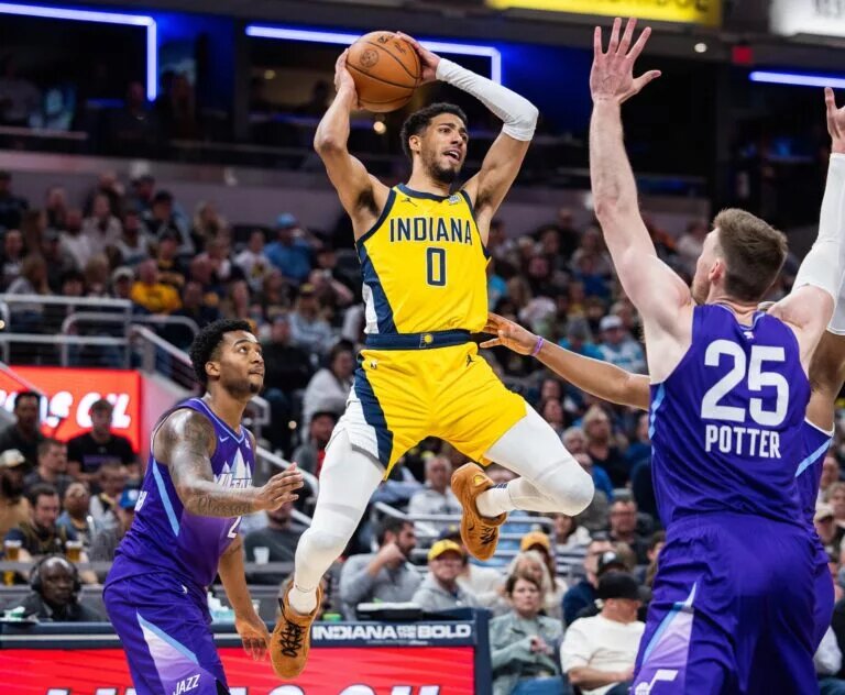 Indiana Pacers guard Tyrese Haliburton