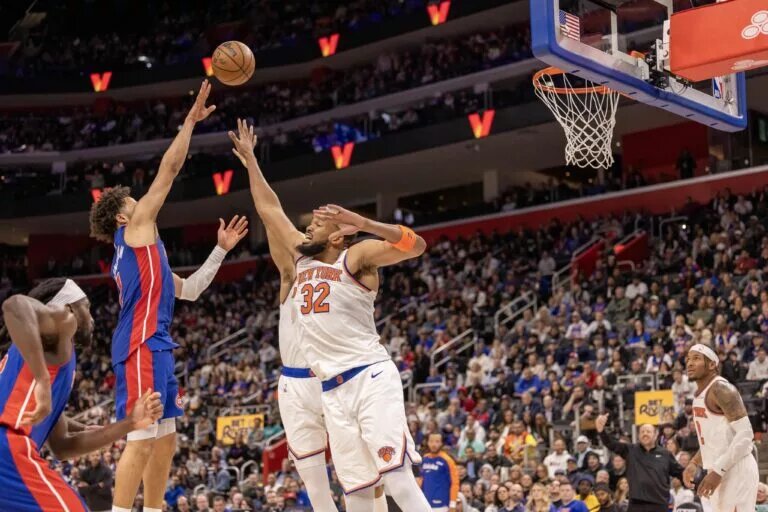 The Knicks and Pistons are set to play each other in the playoffs.