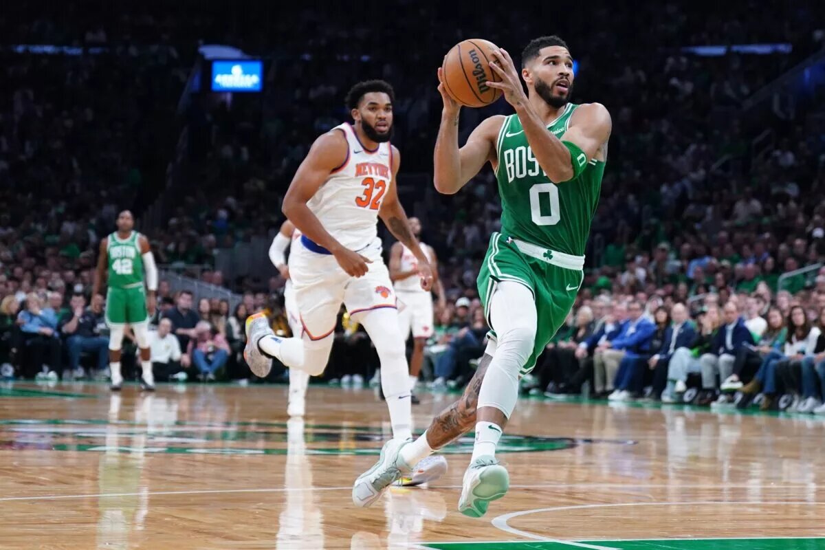 The Celtics and Knicks are facing off in the first round.