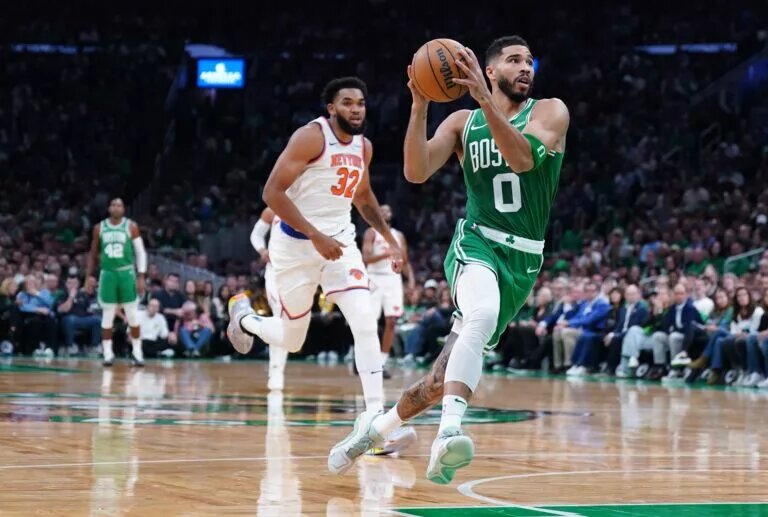The Celtics and Knicks are facing off in the first round.