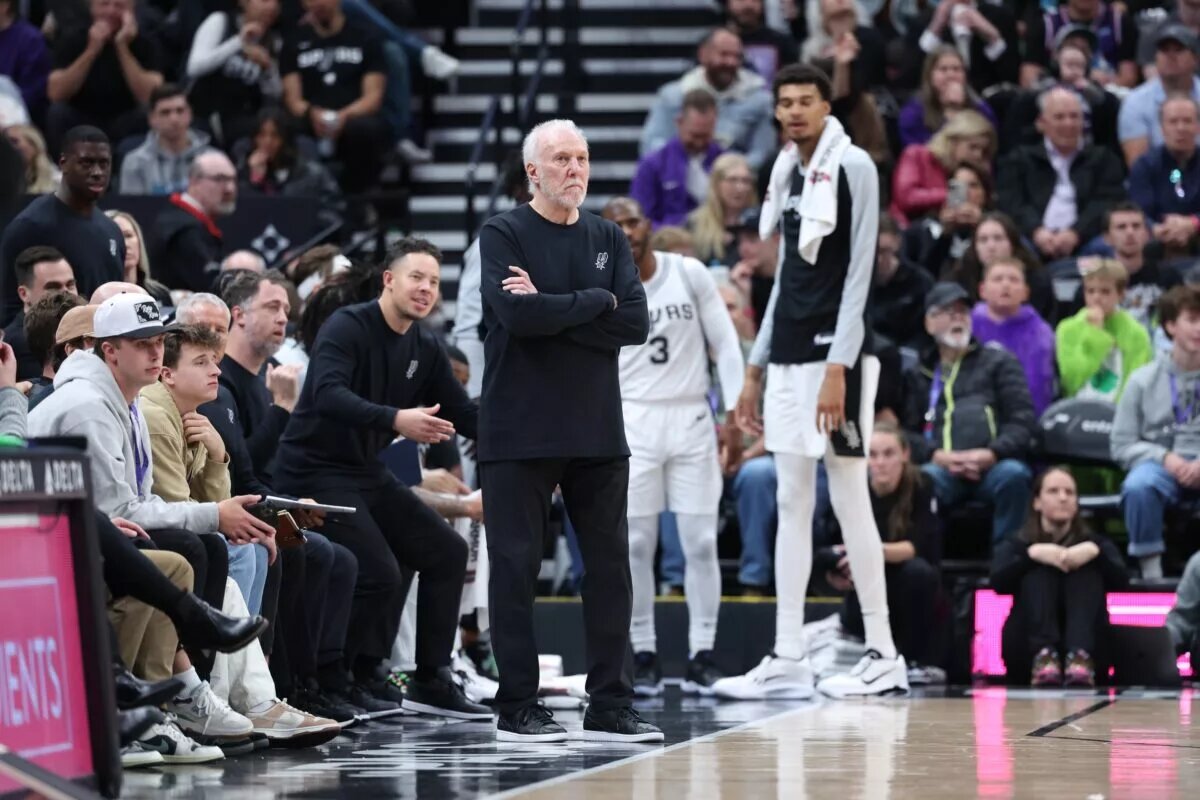 Gregg Popovich steps down as spurs head coach and mitch Johnson replaces him.