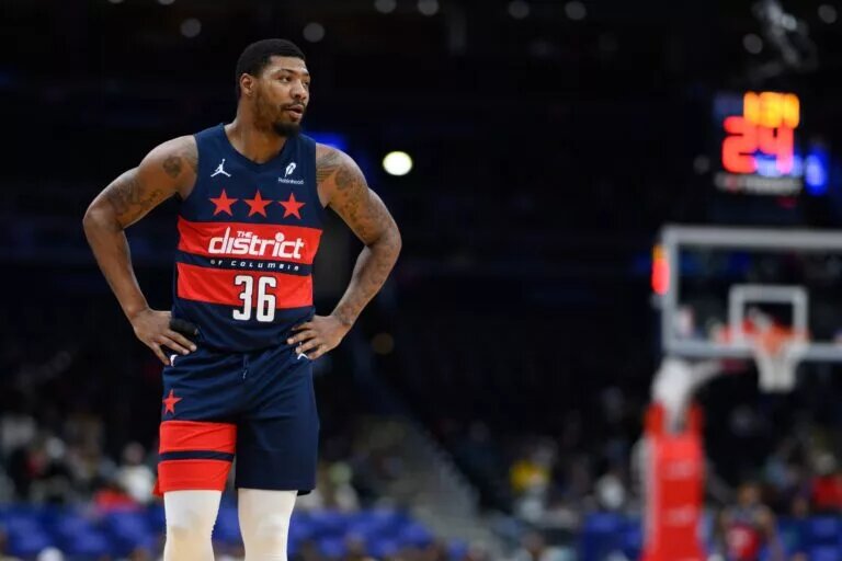 Washington Wizards guard Marcus Smart (36) looks on during the second quarter against the Toronto Raptors at Capital One Arena.