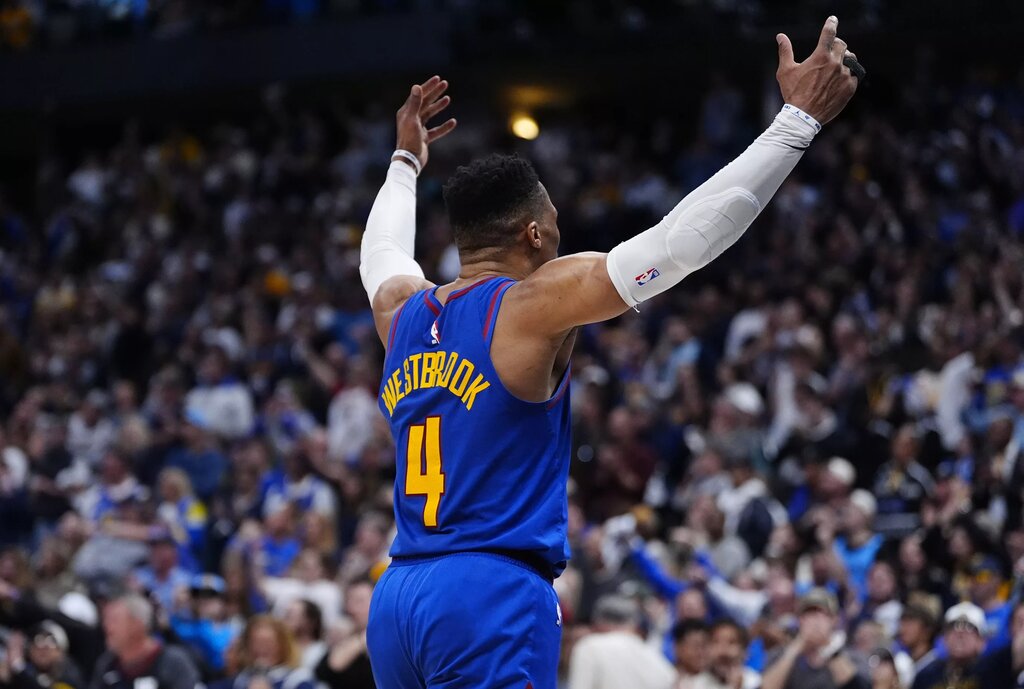 Denver Nuggets guard Russell Westbrook