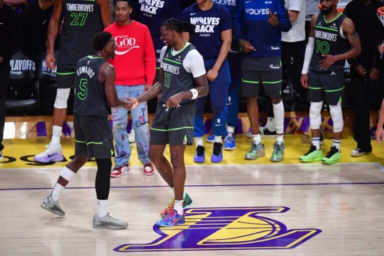 Anthony Edwards dances on the grave of the Lakers