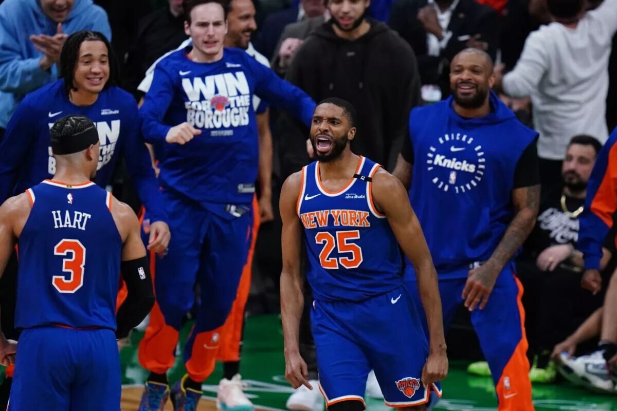 The Knicks upset the Celtics in Game 1.