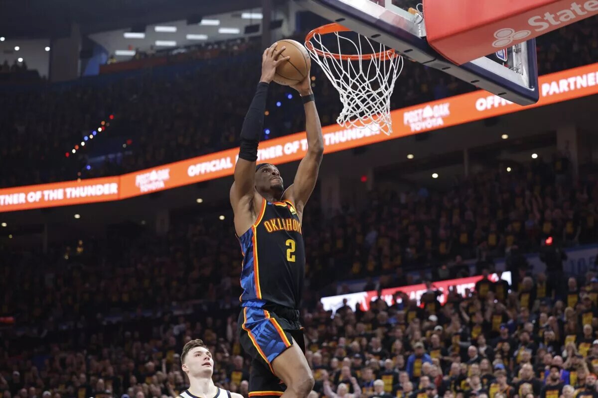The Thunder won Game 2 against the Nuggets.