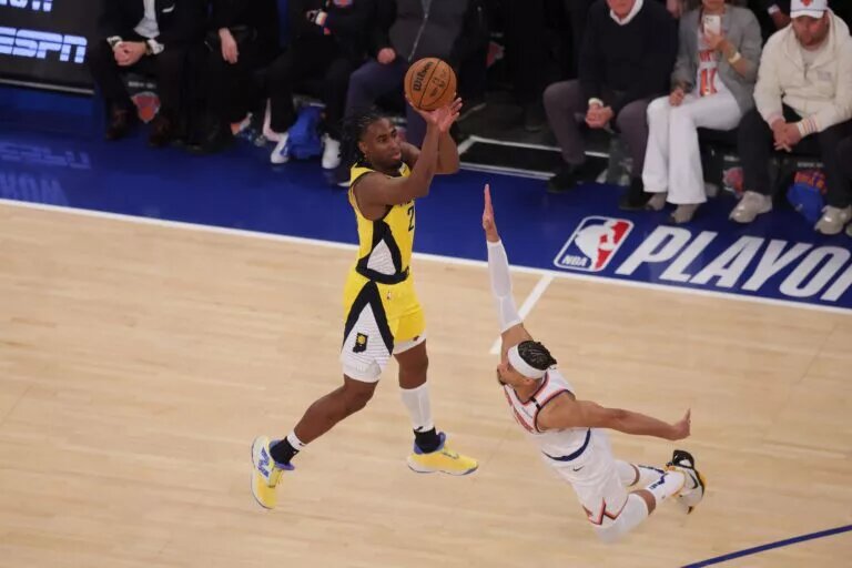Indiana Pacers forward Aaron Nesmith