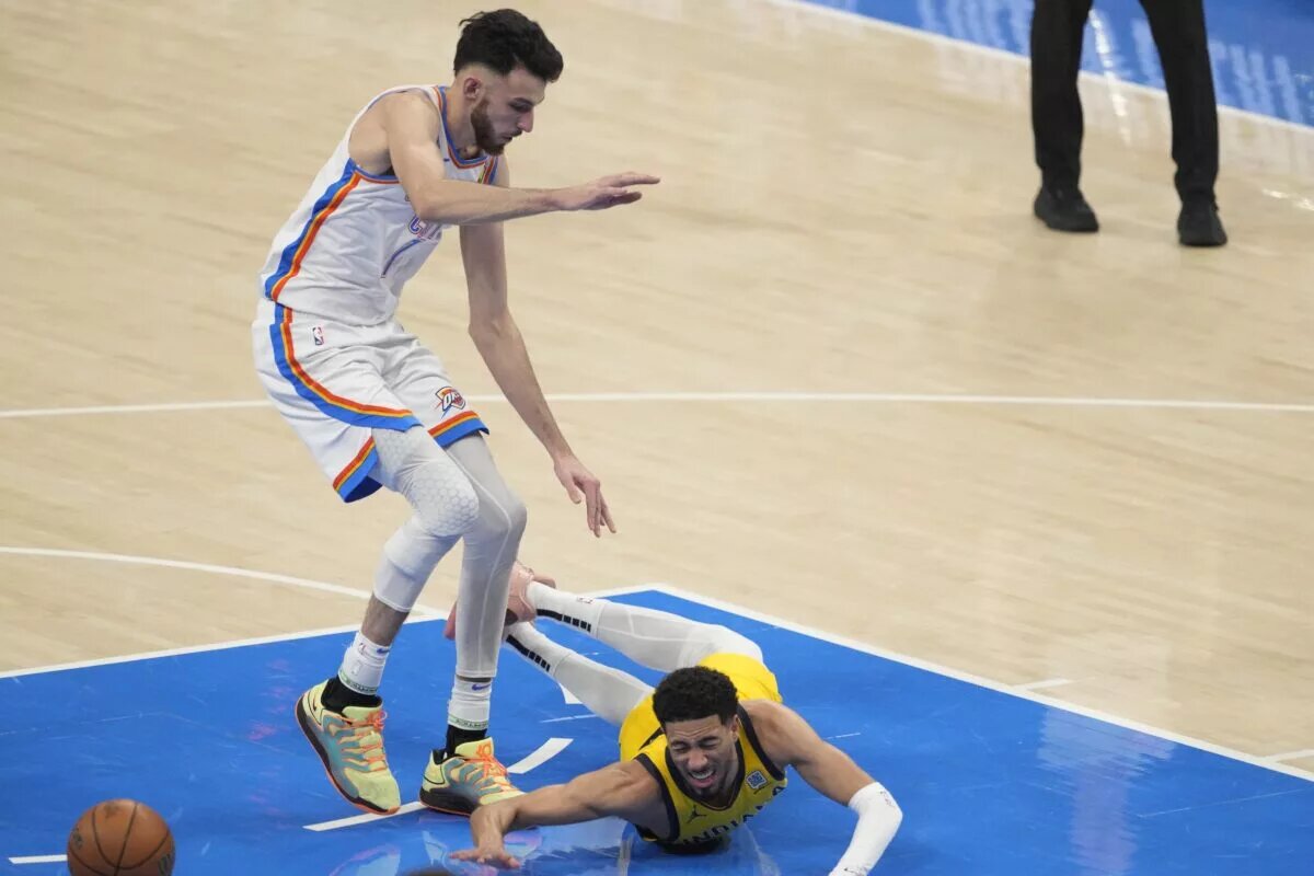 Tyrese Haliburton’s status for game 6 of the NBA finals is uncertain after sustaining a calf injury