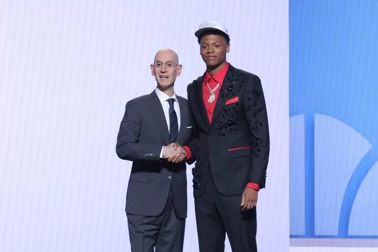Utah Jazz forward Ace Bailey at the 2025 NBA Draft