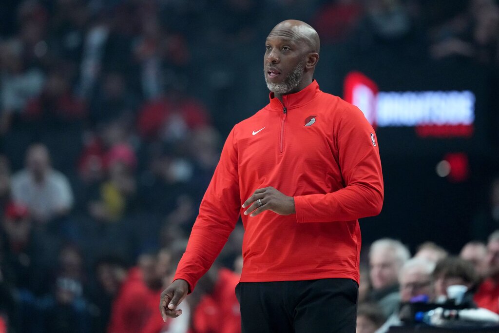 Portland Trail Blazers head coach Chauncey Billups