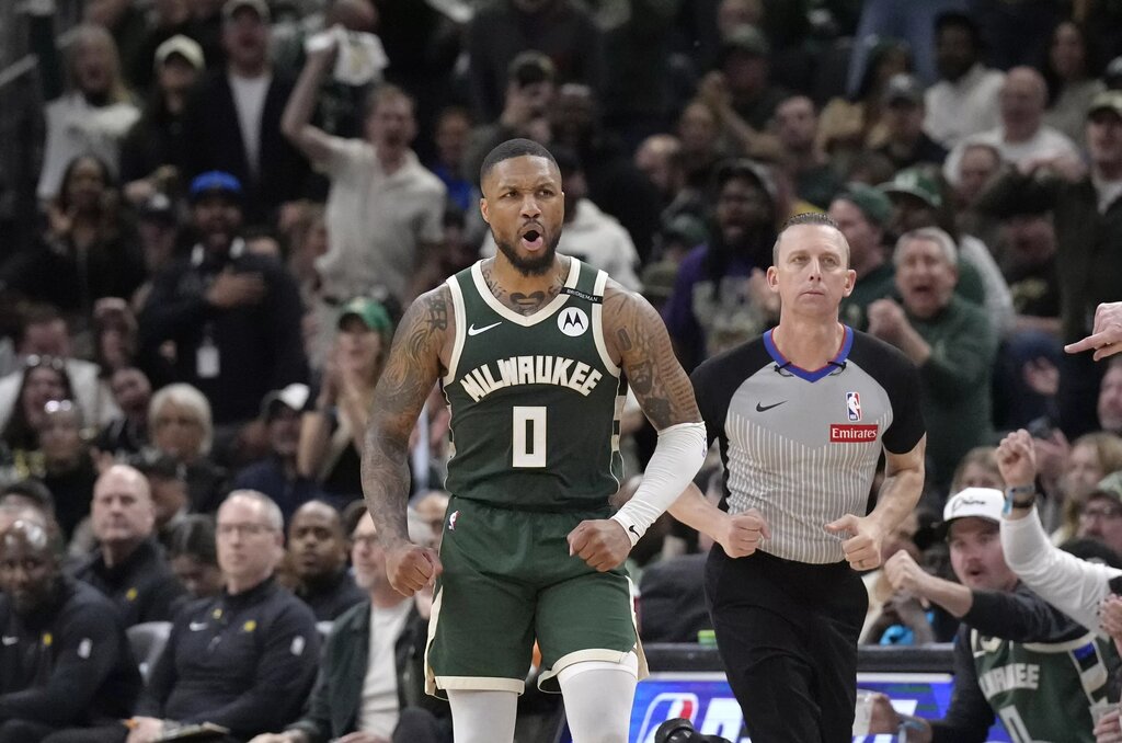Milwaukee Bucks guard Damian Lillard 