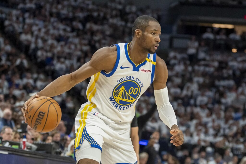 Golden State Warriors forward Jonathan Kuminga 