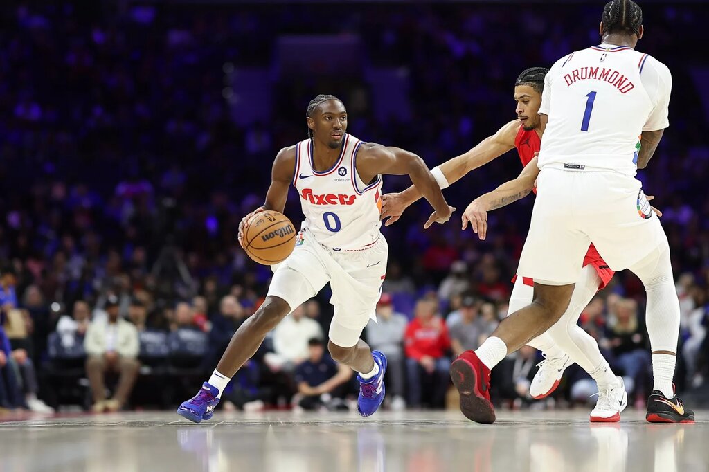 Philadelphia 76ers guard Tyrese Maxey 