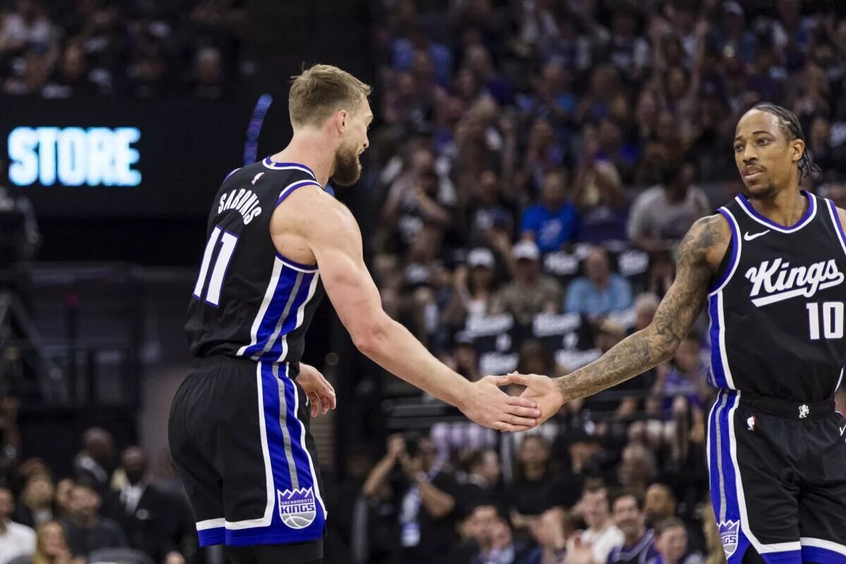 Sacramento Kings stars Domantas Sabonis and DeMar DeRozan