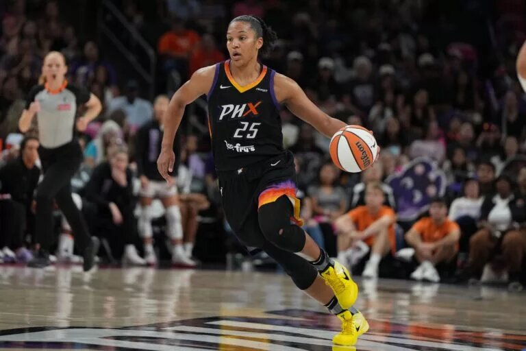 Alyssa Thomas dribbles during another triple double