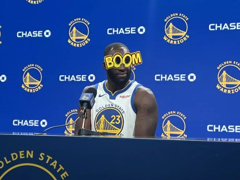 Draymond Green was present at the Warriors' media day event