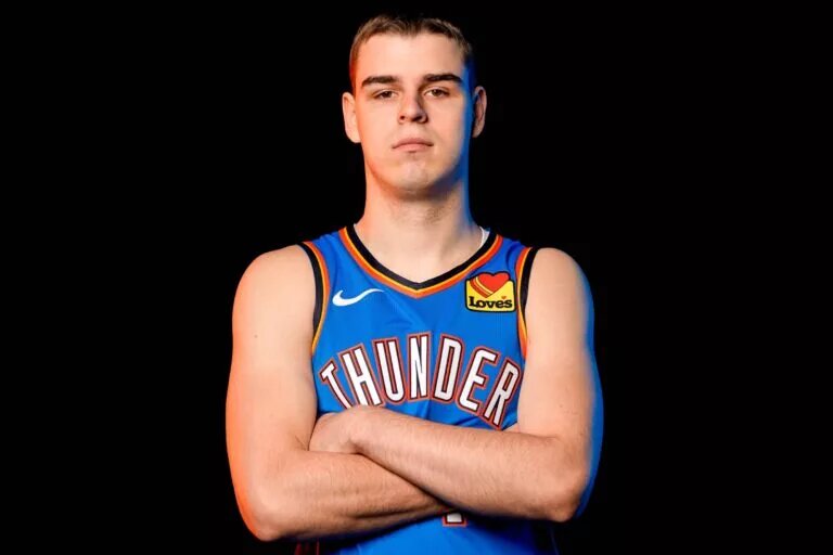 Nikola Topic is pictured during the Thunder media day at the Paycom Center in Oklahoma City, on Monday, Sept. 30, 2024.