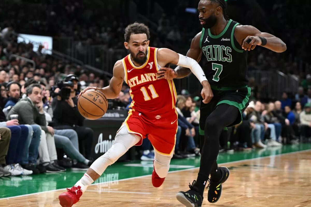 Boston Celtics wing Jaylen Brown guard Atlanta Hawks point Trae Young