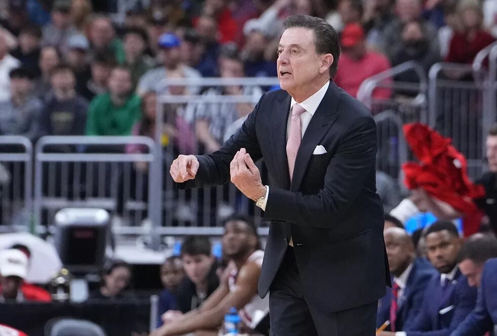 Mar 22, 2025; Providence, RI, USA; St. John's Red Storm head coach Rick Pitino during the first half of a second round men’s NCAA Tournament game against the Arkansas Razorbacks at Amica Mutual Pavilion. Mandatory Credit: Gregory Fisher-Imagn Images
