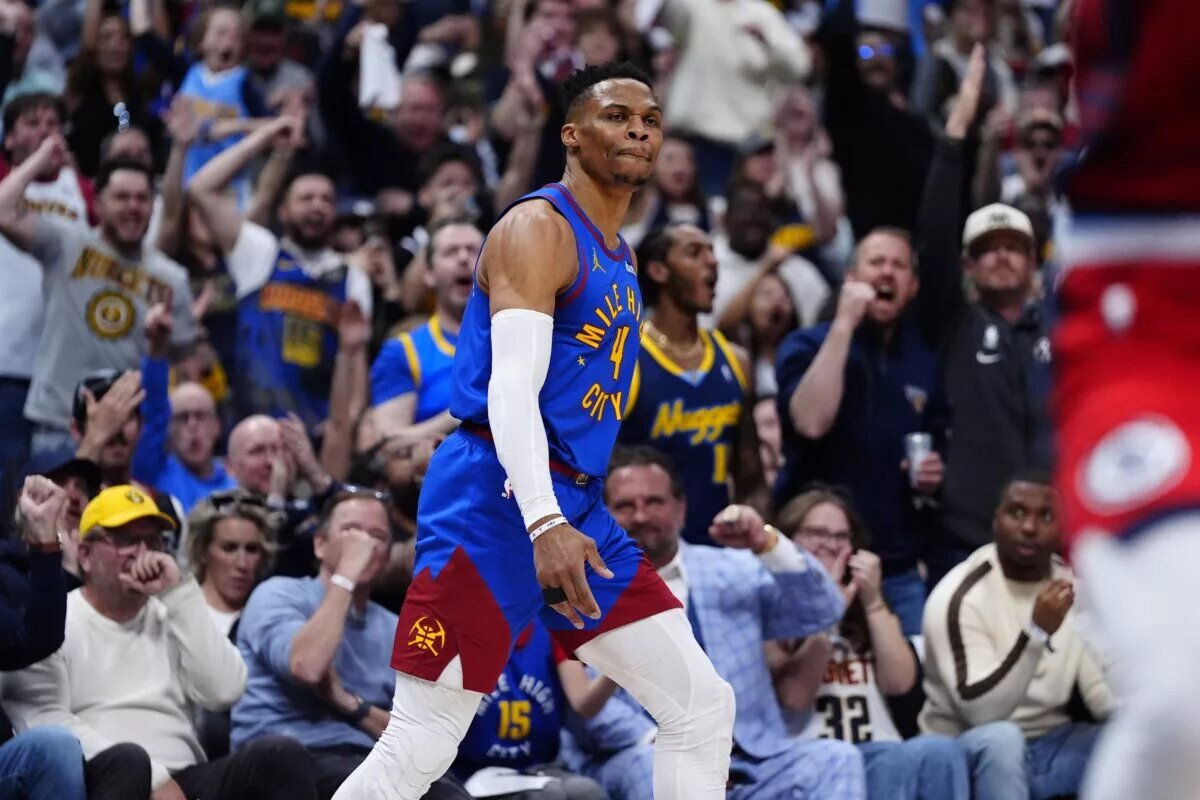 Denver Nuggets guard Russell Westbrook