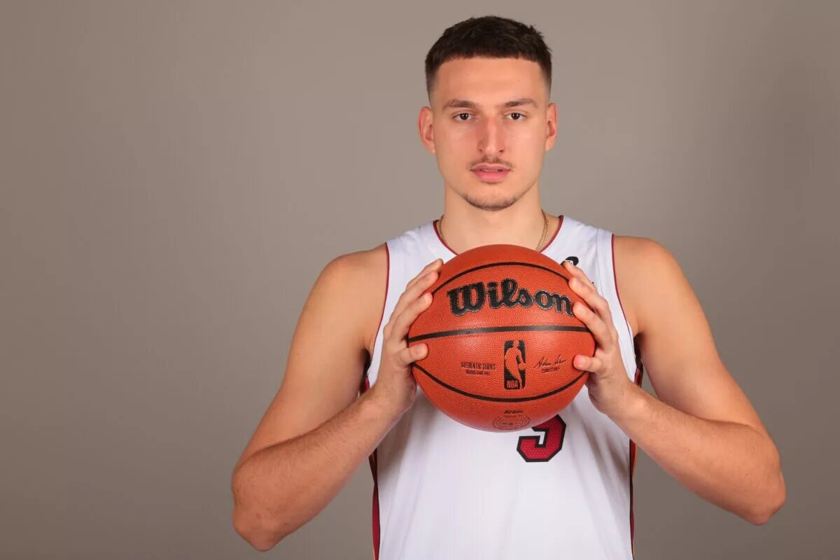 Miami Heat forward Nikola Jovic