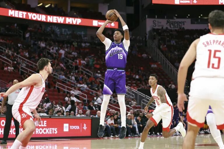 Utah Jazz forward Ace Bailey