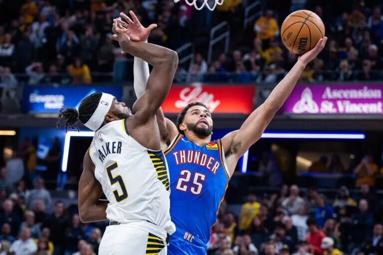 Oklahoma City Thunder guard Ajay Mitchell
