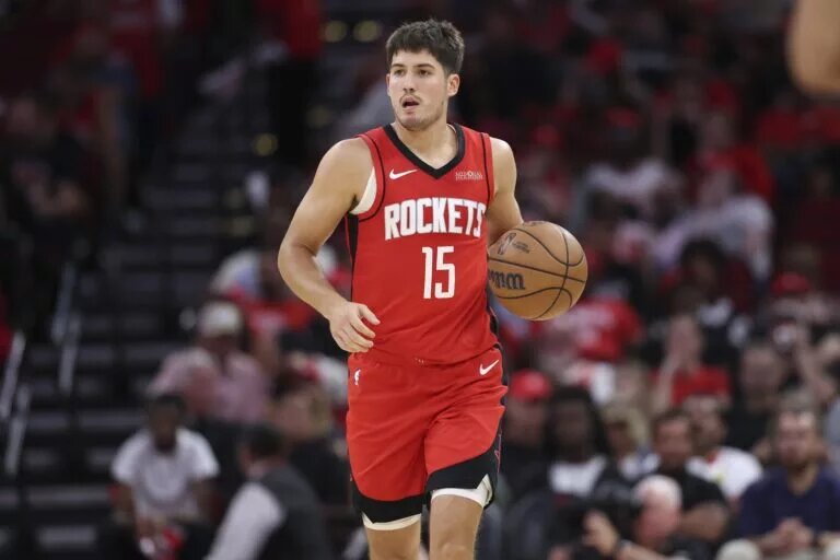 Houston Rockets guard Reed Sheppard