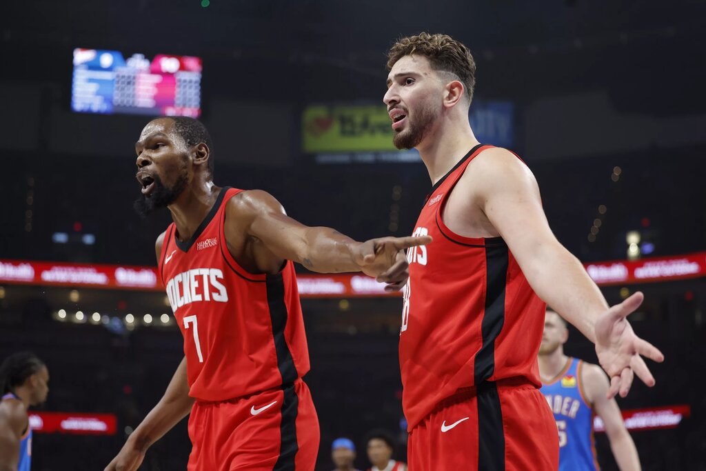 Kevin Durant and Alperen Sengun lead the Rockets to a hot start