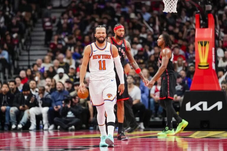 Jalen Brunson and the Knicks knocked off the Raptors and now face the Orlando Magic in Las Vegas