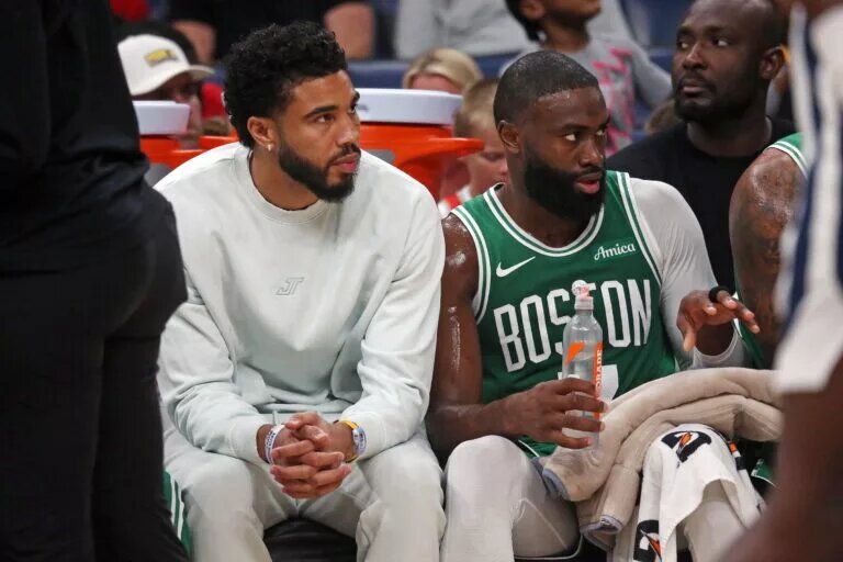 Boston Celtics All-Stars Jayson Tatum and Jaylen Brown