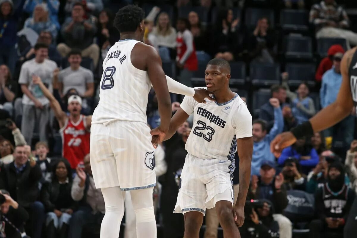 Memphis Grizzlies forwards Jaren Jackson Jr. and Cedric Coward