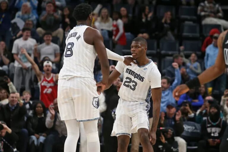 Memphis Grizzlies forwards Jaren Jackson Jr. and Cedric Coward