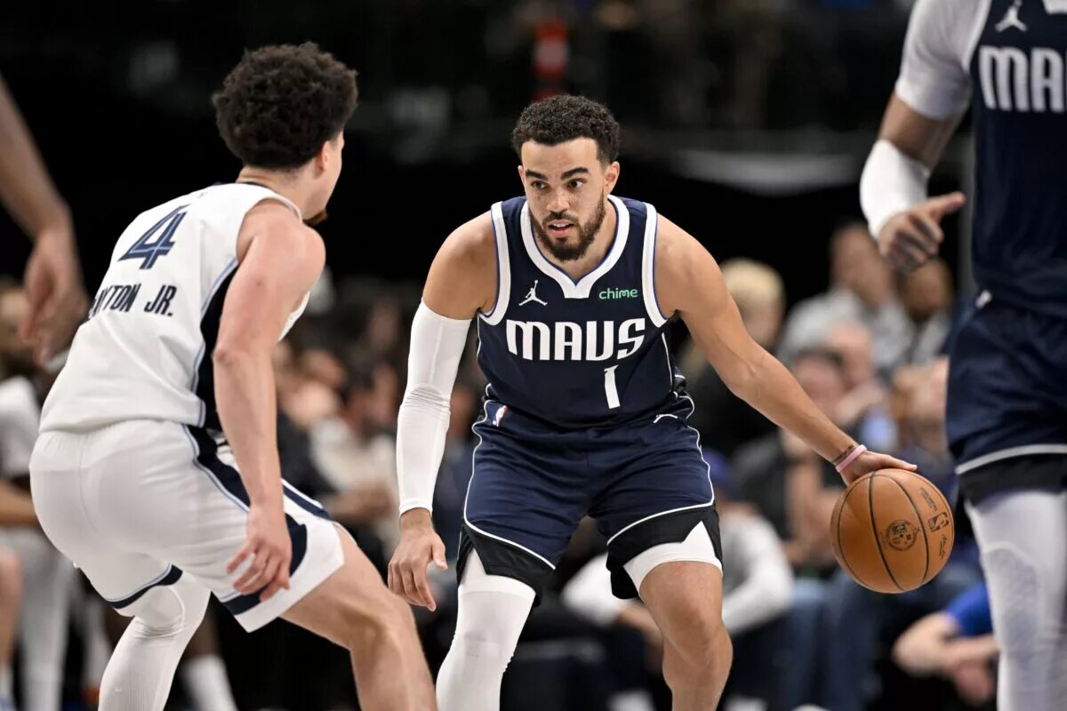 Dallas Mavericks point guard Tyus Jones