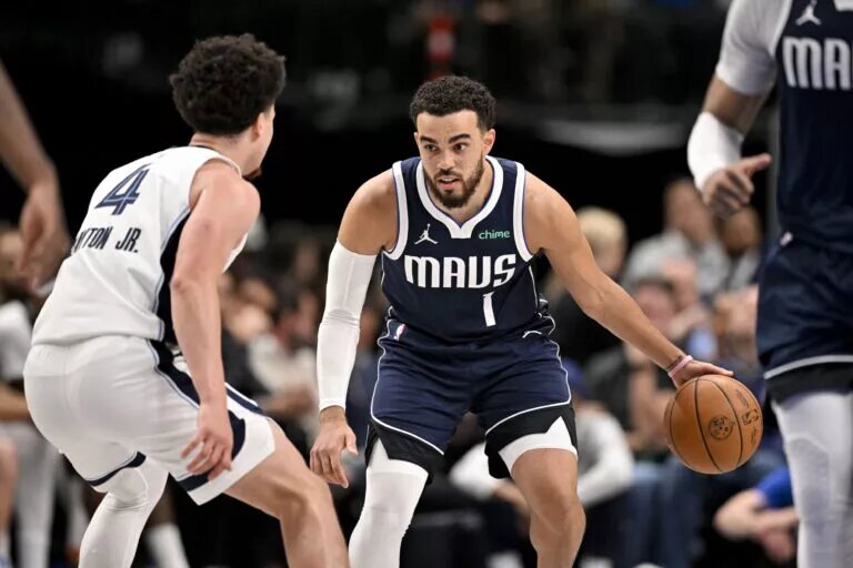 Dallas Mavericks point guard Tyus Jones