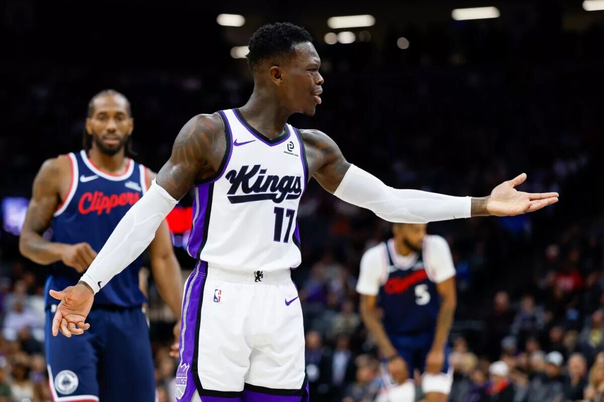 Cleveland Cavaliers guard Dennis Schroder during his time with the Sacramento Kings