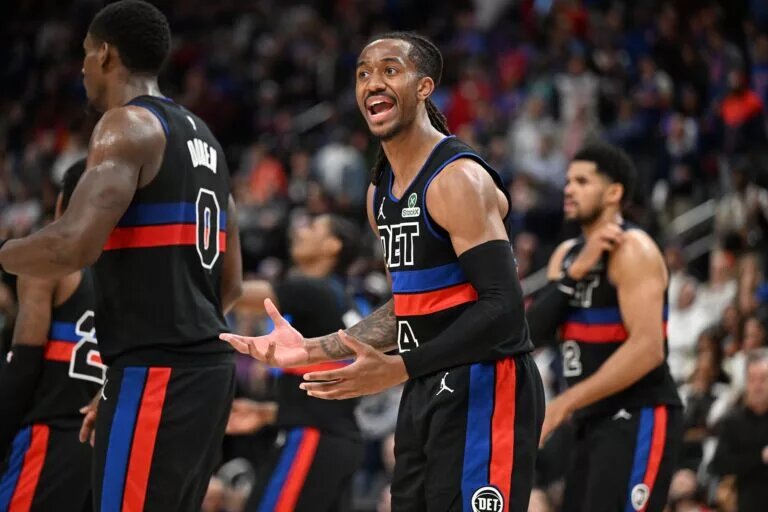 Daniss Jenkins hits a late-season struggle, forcing Detroit to consider Marcus Sasser as playoff rotations tighten and margins shrink.