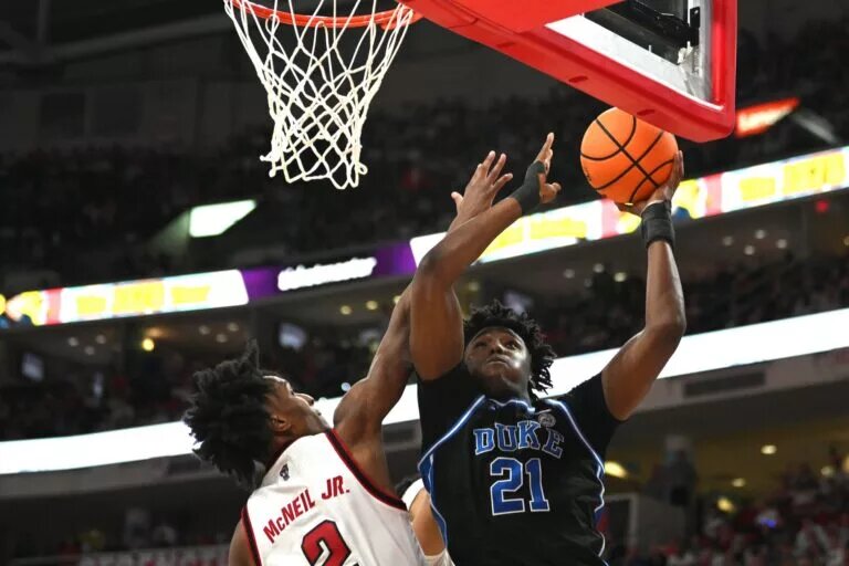 Patrick Ngongba may return for the Duke Blue Devils when they face the TCU Horned Frogs today.