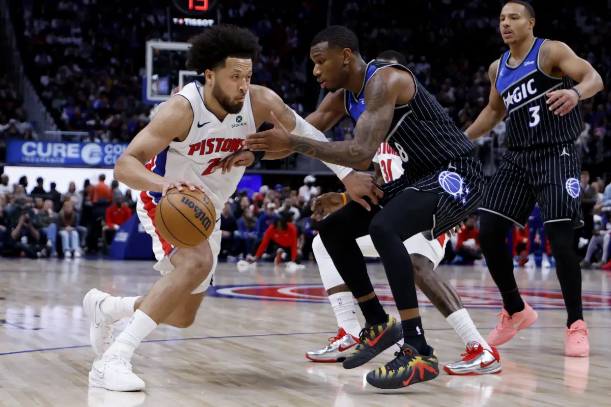 The Detroit Pistons and the Orlando Magic battle in Game 6 of their Eastern Conference Quarterfinal.