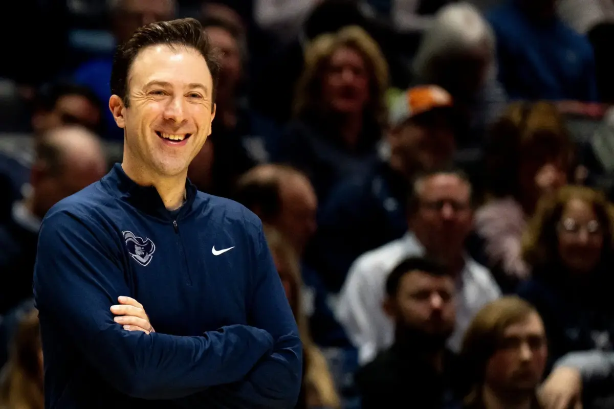 Xavier Musketeers head coach Richard Pitino looks on in the second half of the game at the Cintas Center in Cincinnati on Saturday, Feb. 14, 2026. © Albert Cesare/The Enquirer / USA TODAY NETWORK via Imagn Images