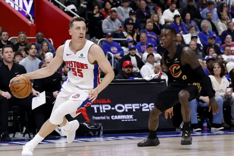 The Pistons' Duncan Robinson playoff gamble is paying off massively. Robinson's three-point explosion is taking Detroit to new heights