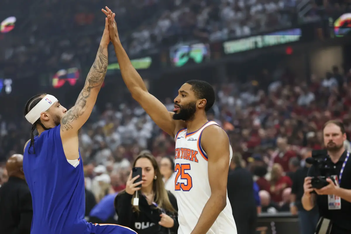 By scaling back his playmaking and taking highly efficient interior shots, Mikal Bridges increased his playoff scoring in fewer minutes for the Knicks.