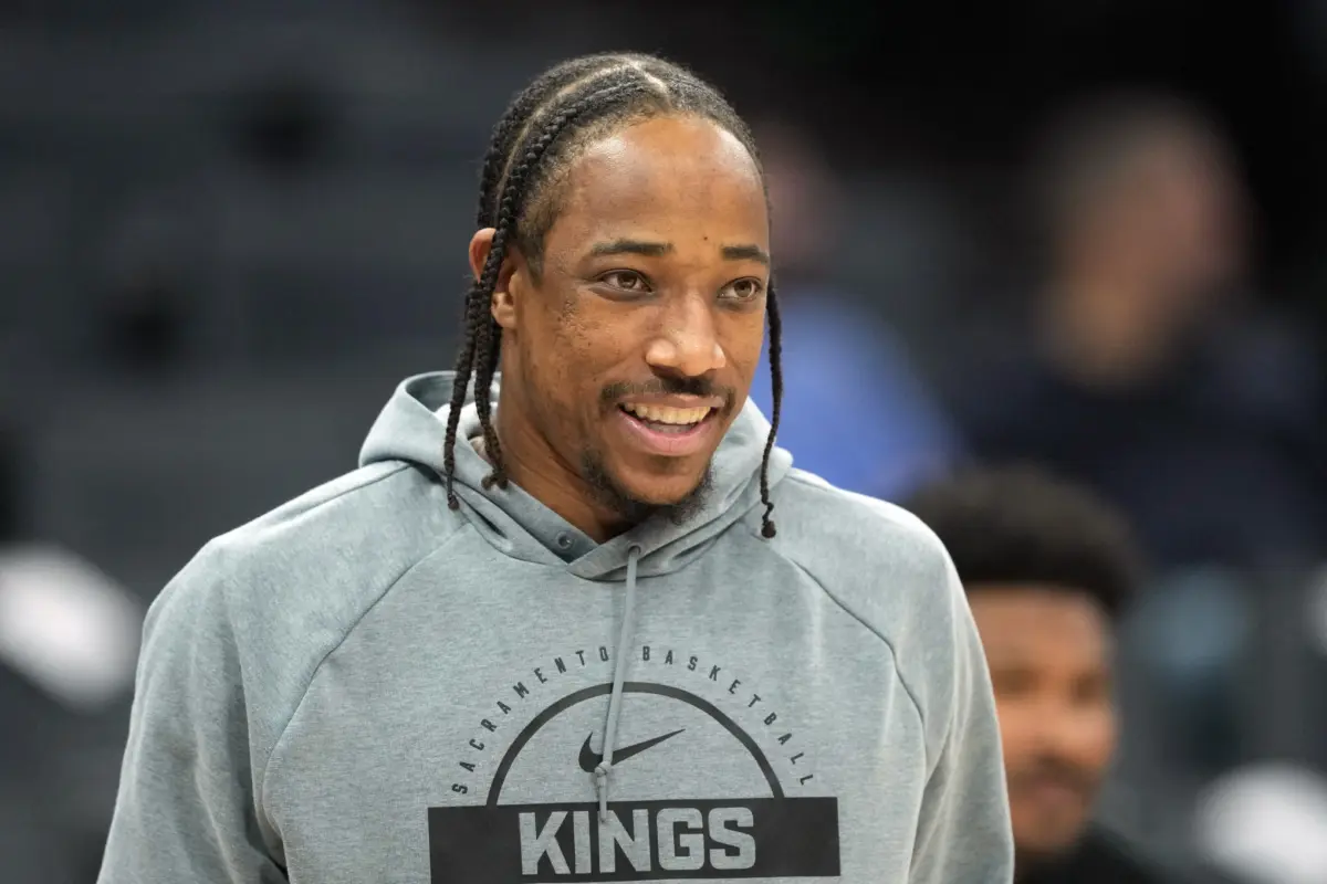 DeMar DeRozan Warmup apparel.