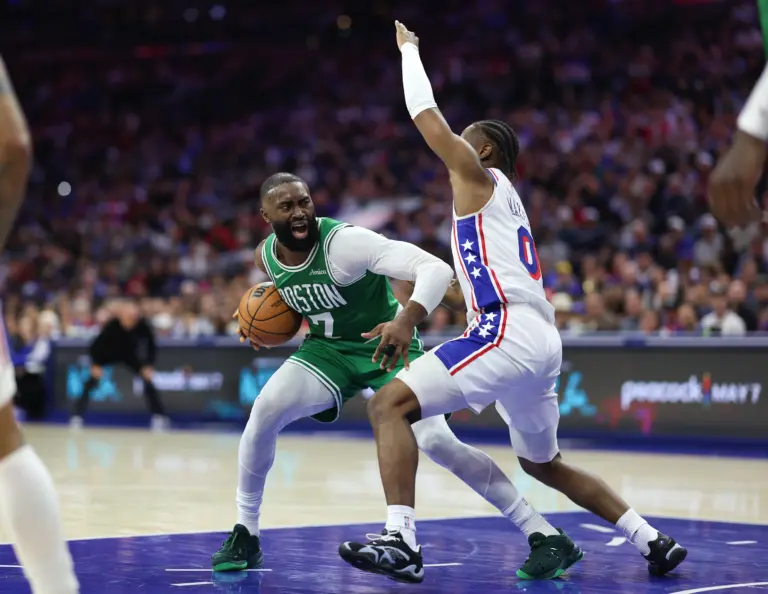 76ers title hopes have changed after the Jaylen Brown trade, but the question becomes whether they are the favorites to come out of the East.