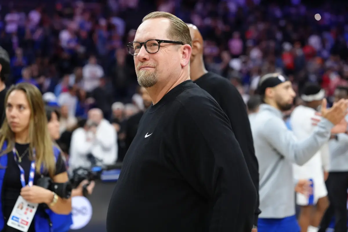 76ers head coach Nick Nurse