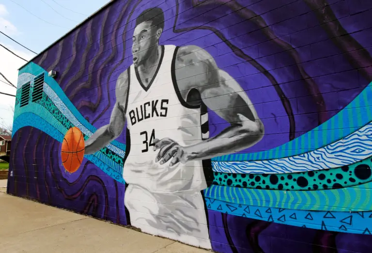 Relive the top 10 Giannis Antetokounmpo moments, from his legendary 2021 NBA Finals performance to MVP awards and his blockbuster trade to the Miami Heat.