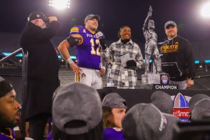 A shootout broke out between the Chanticleers and the Pirates. But in the end, East Carolina wins the Birmingham bowl by the score of 53-29.