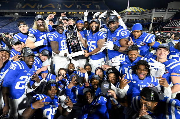 Duke dominates UCF to win the 2022 Military Bowl 30-13. Sophomore quarterback Riley Leonard earned Military Bowl MVP in the contest.