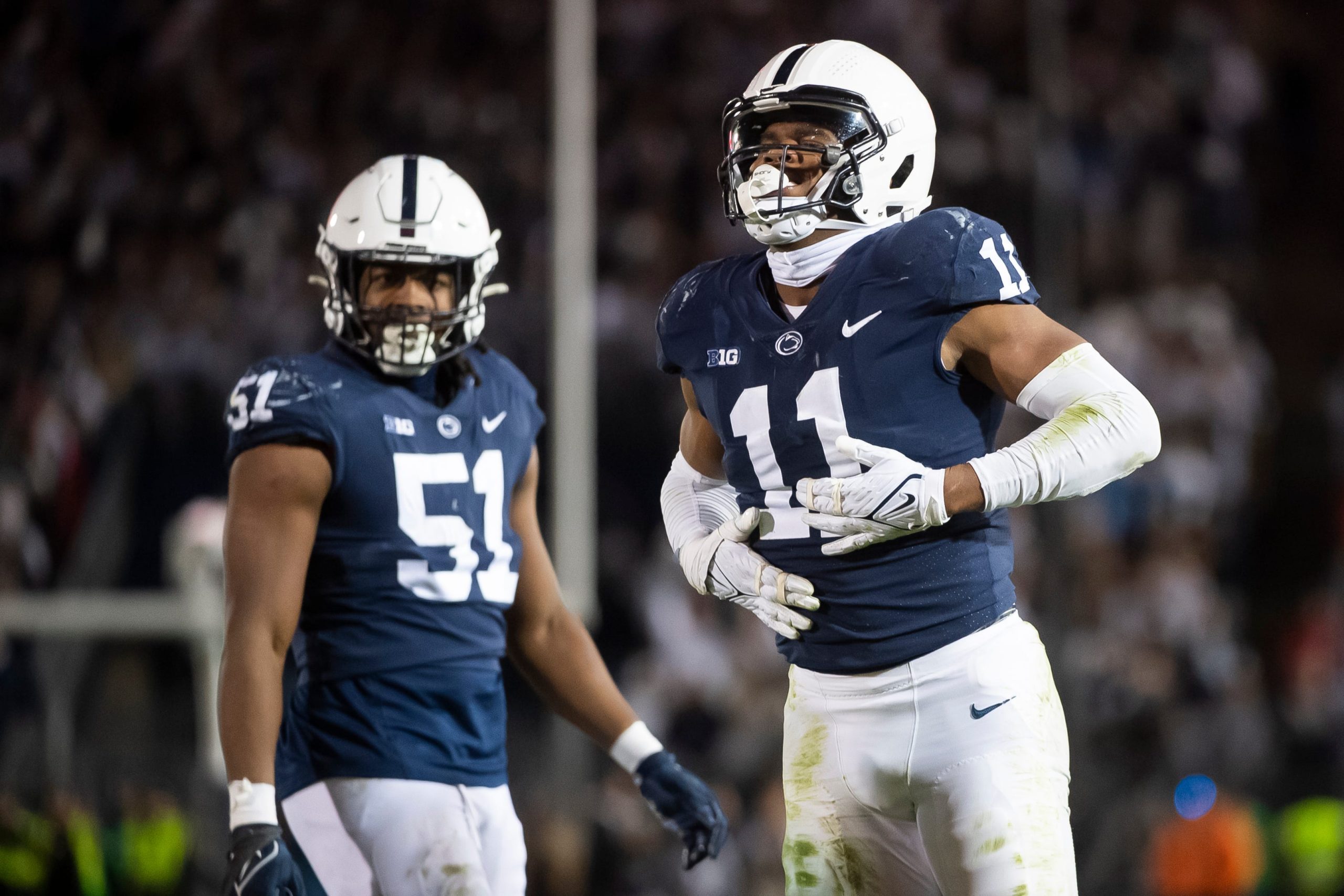Penn State signees on the defensive front are already making an impact. The Nittany Lions signed seven newcomers for 2023. © Dan Rainville / USA TODAY NETWORK